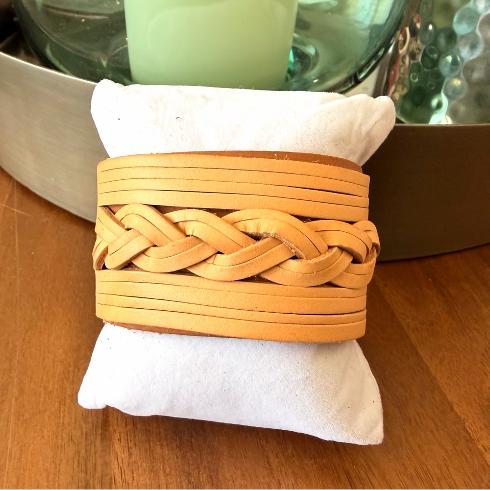 Artisan Tan Leather Bracelet